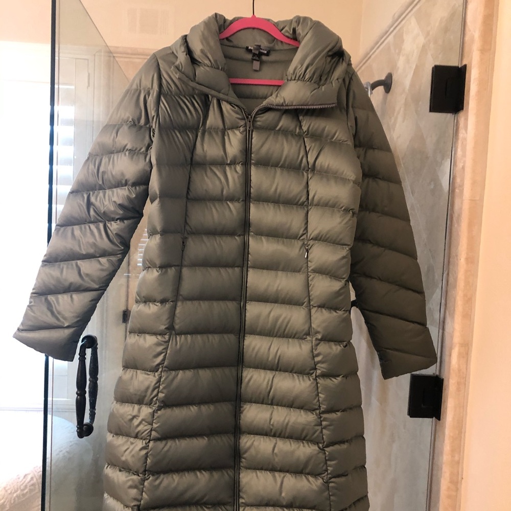 Gray Patagonia long puffer jacket size L